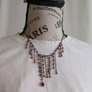 Two(2) vintage necklaces & earrings